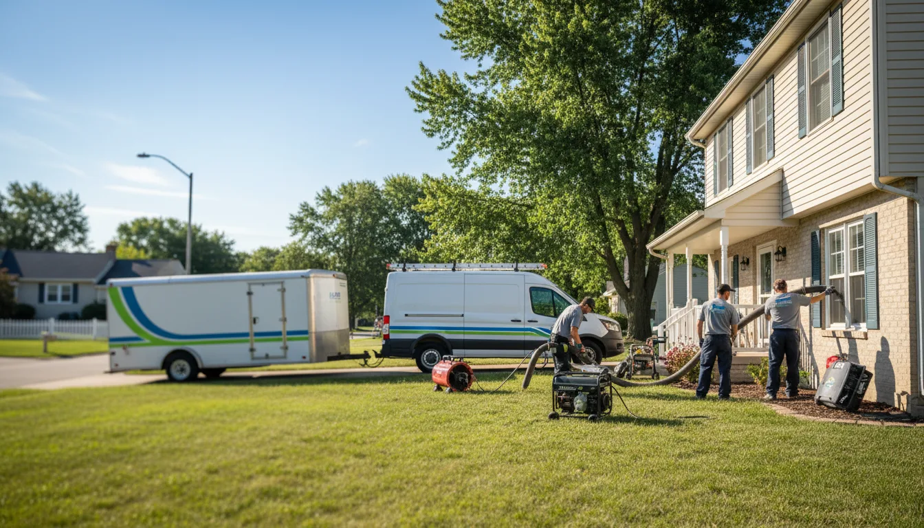 Flooded Basement Restoration And Cleanup With Repair in Olmsted, IL near me